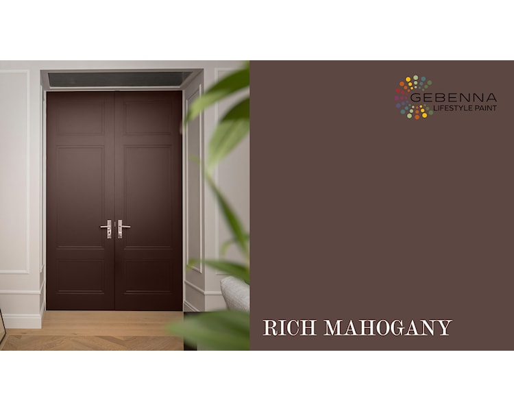 rich mahogany farvekort paneler